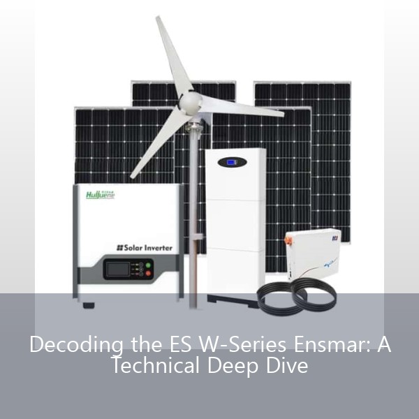 Decoding the ES W-Series Ensmar: A Technical Deep Dive